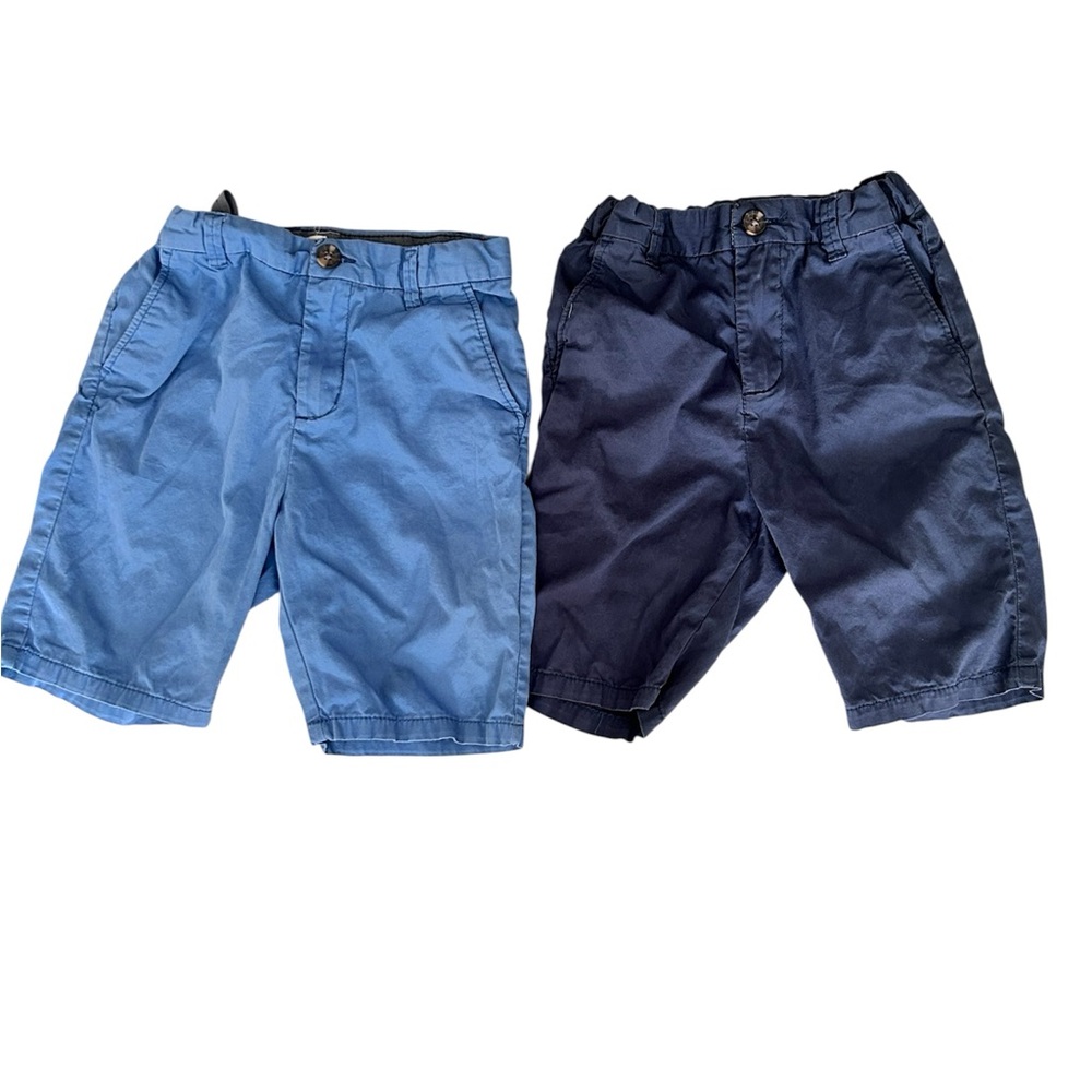 H&M 100% cotton Boy’s Shorts Set blue/ dark blue. Size 7 New without tag